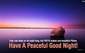 Good Night wishes for a peaceful sleep